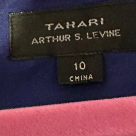 Tahari Authur S. Levine Size 10 Purple Dress - Picture 3 of 3